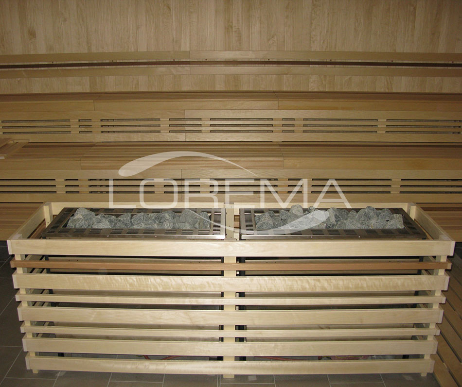 Topidlo 48 kW pro veřejné sauny v profesionálním provedení