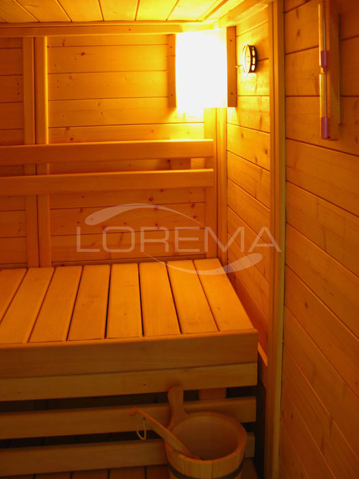 Finská sauna S-4 interiér