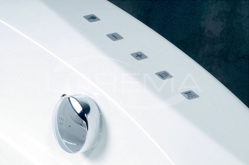 S-touch ovládání je nejtenčím ovládáním na trhu. Vlastní symboly jsou díky bezdotykové technologii pouze naznačeny tenkou samolepkou o tlošťce 0,2mm. Tento produkt byl vyvinut firmou SAPHO Hydro & Air s.r.o.
