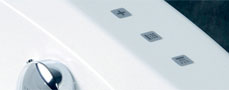 S-touch ovládání je nejtenčím ovládáním na trhu. Vlastní symboly jsou díky bezdotykové technologii pouze naznačeny tenkou samolepkou o tlošťce 0,2mm. Tento produkt byl vyvinut firmou SAPHO Hydro & Air s.r.o.