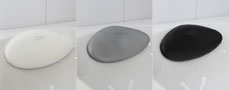 Star pillow in white, silver, black can be fixed to all types of bathtubs.